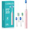 COSLUS C30 Spazzolino elettrico per adulti, pulizia profonda efficace e delicata