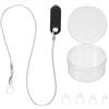 Vaguelly Clip per apparecchi acustici con cordino per adulti, clip di supporto regolabile di sicurezza, cordino di fissaggio portatile anti-smarrimento per adulti, anziani e bambini