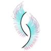 Duroecsain Ciglia | Extension Ciglia Colorate | Forniture Trucco Occhi Lunghe Volume Riutilizzabili Per Halloween Feste Matrimoni Pride Cosplay Sfilate