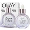 Olay Super Siero, Siero Viso Idratante Con Vitamina C, Niacinamide, Peptide Di Collagene, Cura Della Pelle Well-Aging, E Illuminante, 30 ml