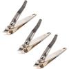BESTYASH Tagliaunghie in Acciaio al Carbonio Oro Tronchesina per Cuticole Set 3 Pezzi Multifunzione e Risparmio di Fatica per Manicure Professionale