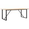 vidaXL Tavolo Pranzo Telaio a O 200x100x75,5 cm Legno Pino e Acciaio