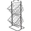 HEANUJJ Portafrutta in Ferro a 2 Livelli, Organizer da Cucina Nero Design Doppio Strato, Supporto Multifunzione per Frutta e Verdura per Cucina e Ristorante