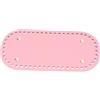OSOLADY Fondo Ovale per Borse in Pu Rosa, Base per Decorazione e Protezione, Accessorio Fai da Te per Borse da Donna, per Lavori a Maglia e Uncinetto