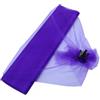 ORGEFY 5m/10m 48cm Rotolo di Tessuto in Tulle Organza di Trasparente per Decorazione Domestica Fai da Te Maglietta Craft-Viola scuro-5m x 48cm