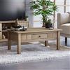 Vida Designs Home Discount, tavolino da caffè Panama con 1 cassetto, in legno naturale di quercia