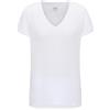 Lee Maglietta da Donna con Scollo a V, Bianco, XS