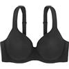 Dorina Reggiseno Donna Rachel - Reggiseno Demi Coppe Leggermente Imbottite, con Ferretto e Coppe Preformate, Spalline Regolabili e Morbido Tessuto Micro per Comfort Quotidiano, Nero