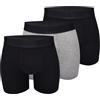 AllSaints Boxer da Uomo con Tasca Sagomata, Cotone Biologico Elasticizzato con Logo, Intimo Maschile, Nero Multicolore, Confezione da 3, Taglia M