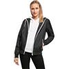 Build Your Brand Giacca a vento da donna, Nero e bianco, S