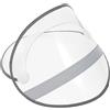 VERDANVERSE Antipioggia Trasparente con Maschera Rimovibile Protezione Viso per Cappelli da Pioggia Accessorio per Uomo e Donna per Proteggere da Pioggia e