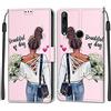 Feyten Cover per Huawei P Smart Z/Y9 Prime 2019/Honor 9X/9X PRO, Custodia in Pelle Huawei P Smart Z/Y9 Prime 2019/Honor 9X/9X PRO, Flip Custodia Pelle PU con [Magnetica] Cover a Libro (Ragazza)