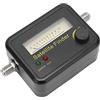 YUKERMARB Rilevatore satellitare con display LCD, rilevatore satellitare nero, mirino digitale tedesco, antenna TV, misuratore di potenza del segnale, per Antenna di regolazione