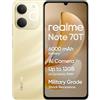 realme Note 70T Smartphone, 4+64GB, Batteria di lunga durata da 6.000 mAh, Protezione ArmorShell™, Spessore di soli 7,94 mm, Fino a 4+8 GB di RAM dinamica, NEXT AI, Caricabatterie non incluso, Oro