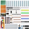 WayinTop Componenti Elettroniche Kit Avvio con Manuale Utente Francese, Breadboard Jumper Filo Kit, PCB Board, LED Diodi & Resistenza Kit per Arduino