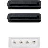 Blendend Cavo SATA di alimentazione da 5,25 (Molex a 4 pin) maschio a 2x SATA femmina, lunghezza 30 cm. Ideale per configurare più connessioni disco rigido o SSD.