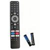 Concise Home Telecomando sostitutivo vocale dedicato per Smart TV PEAQ, supporta ricerca Bluetooth e tasti rapidi, incluso 2 batterie - Nero