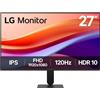 LG 27U411A-B Monitor PC 68,6 cm [27] 1920 x 1080 Pixel Full HD LED Nero (27IN IPS 1920X1080 120HZ 16:9 - 1300:1 250CD/M2 HDMI)