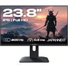 JapanNext Monitor Gaming 23,8 IPS Full HD (1920x1080) 200Hz 0.5ms | Altezza e inclinazione regolabili Altoparlanti integrati | G-Sync/FreeSync | Garanzia 2 anni | JN-I238FHD200F