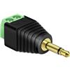 CABLEPELADO Connettore jack 3,5 mm maschio TS Mono terminale a vite, spina audio con terminali a vite, connettore TS, 2 pin