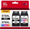 ONLYU 575XL 576XL Cartuccia d'inchiostro Compatibile Cartucce PG575XL CL576XL per Canon PIXMA TR4755i TR4756i TS3750i TS3751i TS3752i TS3550i TS3551i TR4750i TR4751i (Nero, Tri-Colore)