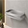 Generico Mensola Doccia Senza Forare, Acciaio Inox SUS304, Porta Shampoo Bagno Adesivo, Mensola Bagno Antiruggine, Portaoggetti Doccia da Parete con Drenaggio Rapido per Bagno, Cucina, Lavandino