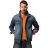 JP 1880 Giacca di jeans da uomo, Blu, XXXXXXL