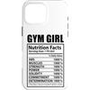 Funny Nutrition Facts Fitness Workout Custodia per iPhone 16 Pro Max Palestra Ragazza Fatti nutrizionali Allenamento Fitness Divertente