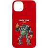 RANDOM ABSURDITY Custodia per iPhone 14 Plus Trash Titan 3000 Raccoon Junkyard Robot Pilot Fantastica e divertente opera d'arte