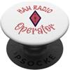 Click Like for Ham Radio Prosciutto Radio Operator disegno con Amateur Radio Symbol PopSockets PopGrip Adesivo