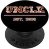 Uncle Est. 2000 Football Rugby Uncles Da Zio di Rugby Dal 2000 Festa Compleanno dello Zio Vintage PopSockets PopGrip Adesivo