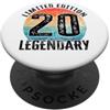 Kattos - Happy Birthday 20. Geburtstag 20° compleanno vintage legendary bday Limited Edition PopSockets PopGrip Adesivo