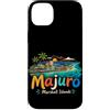 Marshall Islands Souvenir Gift Custodia per iPhone 14 Plus Regalo disegnato a mano del punto di riferimento di viaggio delle Isole Marshall Majuro