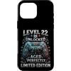 22 Years Old Gamer Birthday Gifts Appare Custodia per iPhone 16 Pro Max 22 ° compleanno Gamer Level 22 Videogiochi sbloccati
