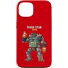 RANDOM ABSURDITY Custodia per iPhone 13 Trash Titan 3000 Raccoon Junkyard Robot Pilot Fantastica e divertente opera d'arte
