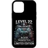 22 Years Old Gamer Birthday Gifts Appare Custodia per iPhone 12 mini 22 ° compleanno Gamer Level 22 Videogiochi sbloccati