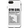 Funny Nutrition Facts Fitness Workout Custodia per iPhone SE (2020) / 7/8 Palestra Ragazza Fatti nutrizionali Allenamento Fitness Divertente