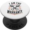Mechanic I Am The Warranty Funny Craftsm Sono il meccanico di garanzia amante delle auto PopSockets PopGrip Adesivo