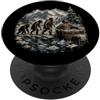 Evolution to Cold Plunge Ice Bath Wellne Evoluzione al benessere del bagno di ghiaccio a immersione fredda PopSockets PopGrip Adesivo