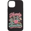 Teacher & Classroom Co. Custodia per iPhone 15 Plus Matita Western Teacher Apple Bow Cowgirl Classroom Mood