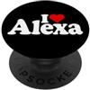 LOVE OF ALEXA HEART PERSONALIZED NAME TE I LOVE HEART ALEXA NOME SU UN TEE PopSockets PopGrip Adesivo