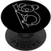 Minimal Line Art Co Koala One Line Art PopSockets PopGrip Adesivo