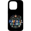 Marshall Islands Souvenir Gift Custodia per iPhone 15 Pro Regalo di riferimento disegnato a mano del ricordo di viaggio delle Isole Marshall
