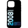 Birth Since August 2008 Retro Vintage Ye Custodia per iPhone 16 Pro Max Agosto 2008 Anno 2008 Retro 2008 Vintage Edizione Limitata