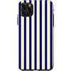 Y2K Retro Aesthetic Stripes Pattern Desi Custodia per iPhone 11 Pro Max Y2K Blu Navy, Burro Giallo Striscia Bella Vintage Estetica