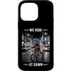 Night Rad Raccoon Co. Custodia per iPhone 14 Pro Max We Ride At Dawn Raccoon Triciclo City Rider