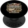 Patriot Blood Veteran Heart 1776 2026 Patriot Blood Veteran Heart Est 1776 Veteran Eagle USA Bandiere PopSockets PopGrip Adesivo