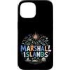 Marshall Islands Souvenir Gift Custodia per iPhone 15 Regalo di riferimento disegnato a mano del ricordo di viaggio delle Isole Marshall