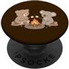 namo-Tee Orso e koala sul falò, simpatico motivo da campeggio PopSockets PopGrip Adesivo