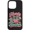 Teacher & Classroom Co. Custodia per iPhone 15 Pro Max Matita Western Teacher Apple Bow Cowgirl Classroom Mood